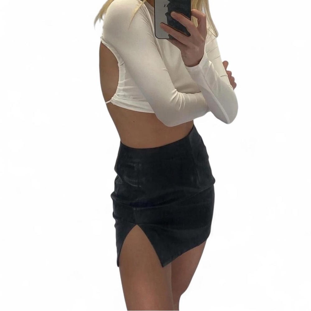 Lioness Midnight Black Pencil Skirt